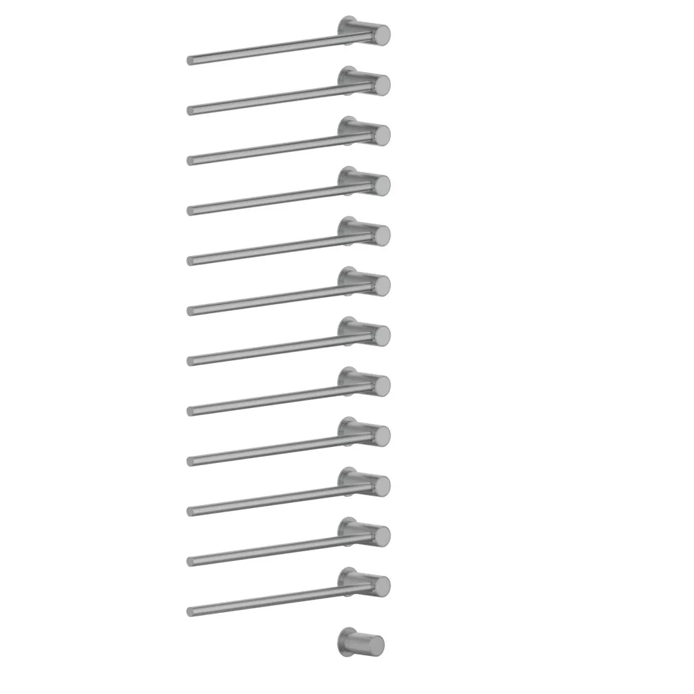 vola T39EL/12 Unterputz-Handtuchwärmer für Elektroanschluss, Breite:555mm, mit 12 Heizstäben, chrom matt-T39EL/12-20