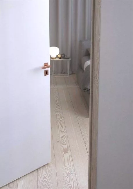 Frost Denmark ARCHITECTURAL HARDWARE Türgriff mit quadratischer Rosette-A1001BOCS