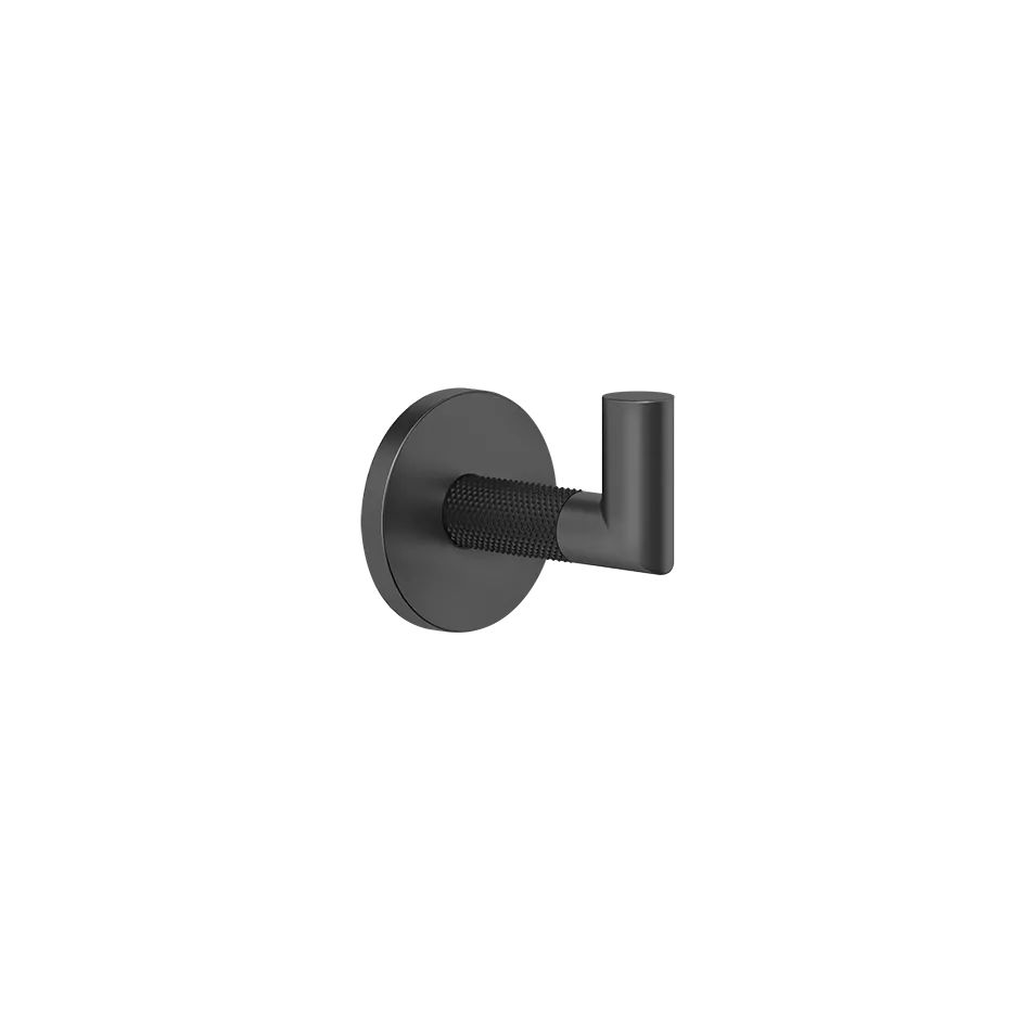 Gessi ANELLO Bademantelhaken zur Wandmontage, schwarz matt - 63721299