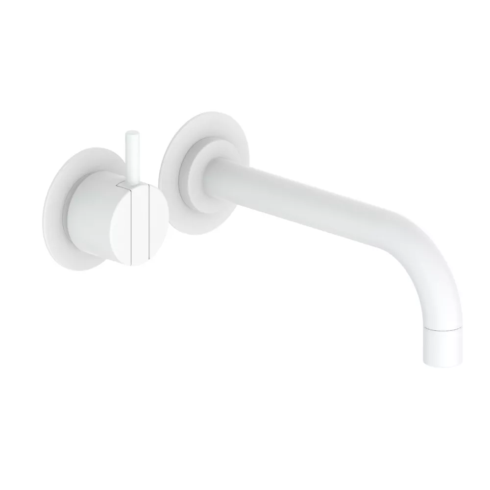 vola 111 Unterputz-Waschtisch-Einhebelmischer, Ausladung:160mm, Hebel:25mm, weiß matt-111-28