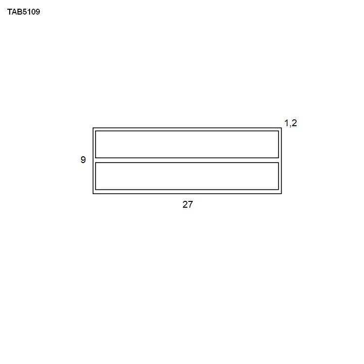 antoniolupi TAB 5109 rechteckige Ablage, weiß matt-TAB5109