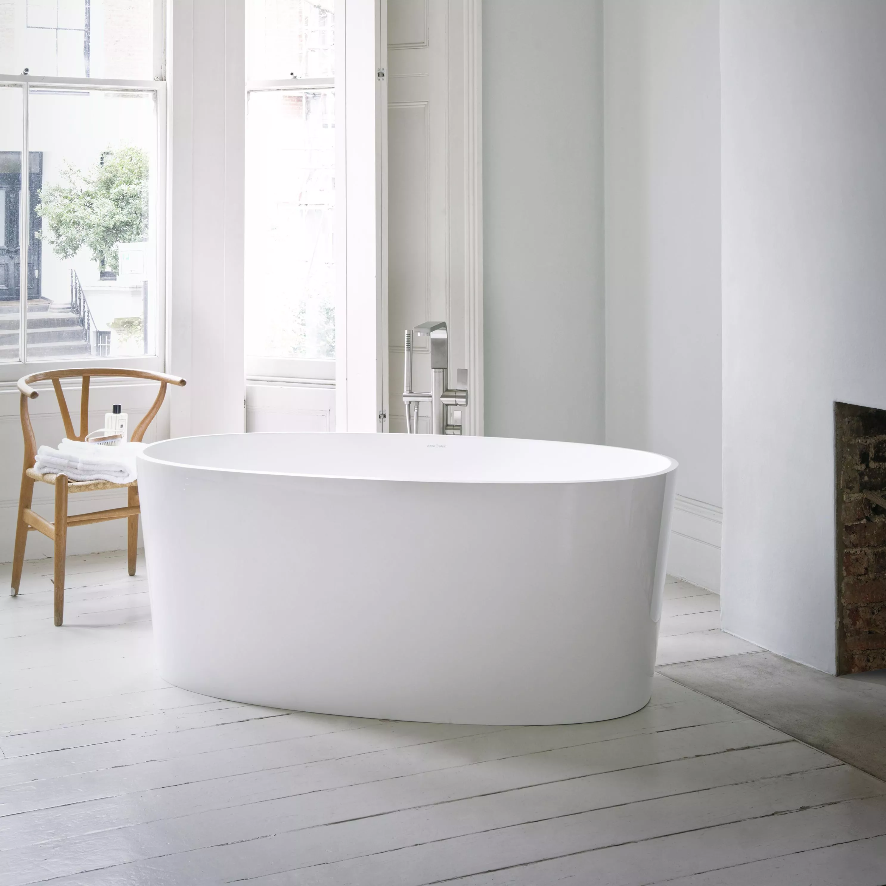 victoria + albert IOS freistehende Badewanne, 151x80x60cm-IOS-N-SW-NO