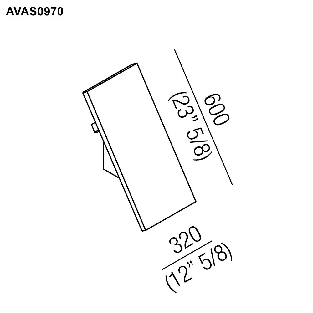 Agape VIEQUES Rückenlehne aus Iroko-Holz für die VIEQUES und VIEQUES XS Badewanne, Breite: 32cm, Höhe: 60cm - AVAS0970I