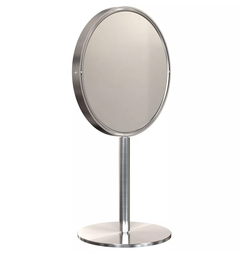 Frost Denmark NOVA2 Stand-Kosmetikspiegel, edelstahl gebürstet-N1943