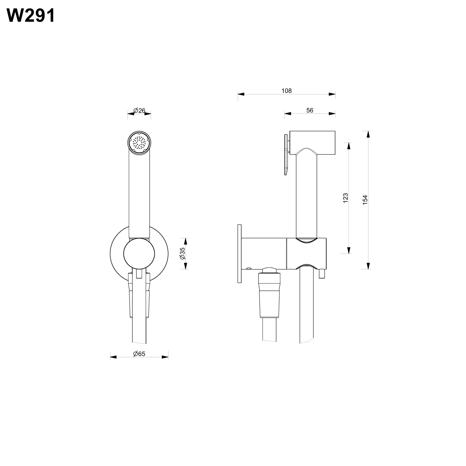 Fantini WC-Spül-/Hygiene-Brause mit Absperrung, raw metal - 91Q8W291 Fantini WC-Spül-/Hygiene-Brause mit Absperrung, raw metal - 91Q8W291