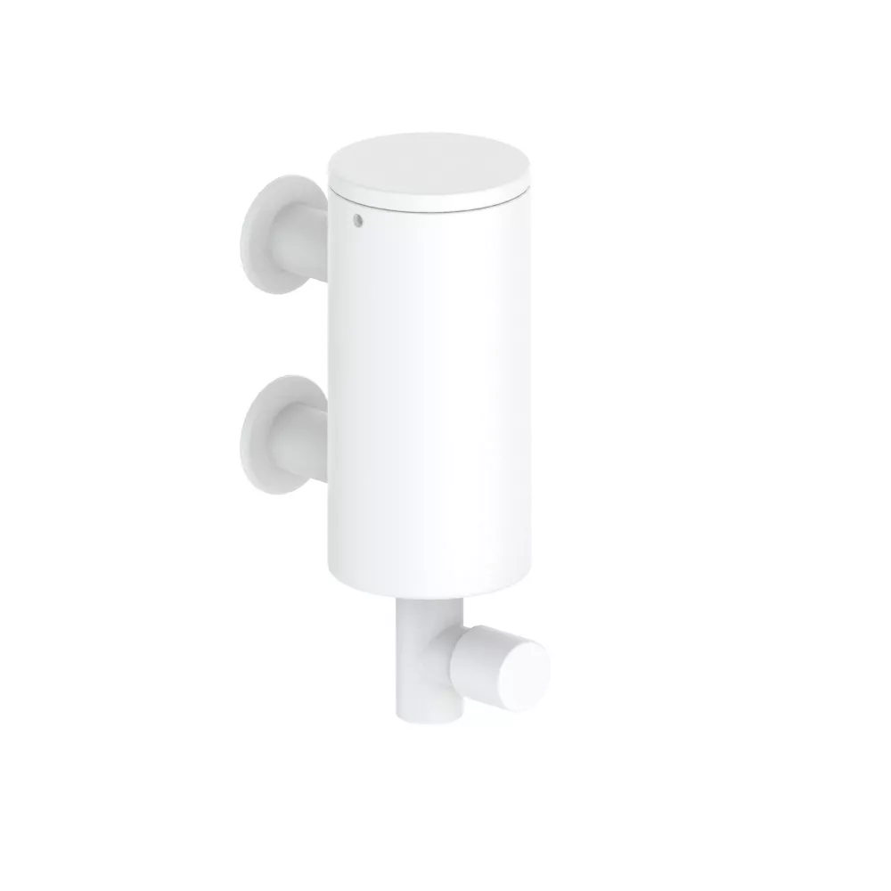 vola T10JR Wand-Seifenspender für Flüssigseife, Inhalt:250ml, weiß matt-T10JR-28