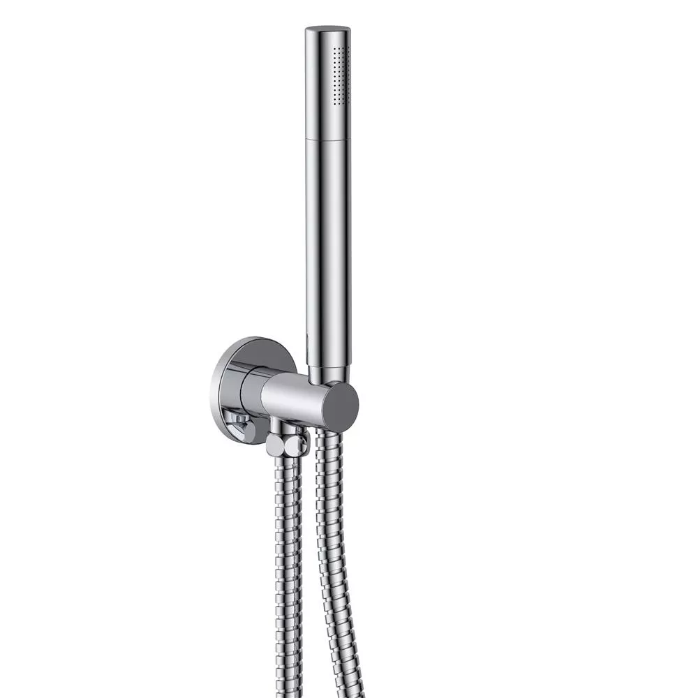 AVENARIUS Linie Shower Brausegarnitur mit Handbrause, integriertem Brauseanschluss, Halter, chrom-9006938010