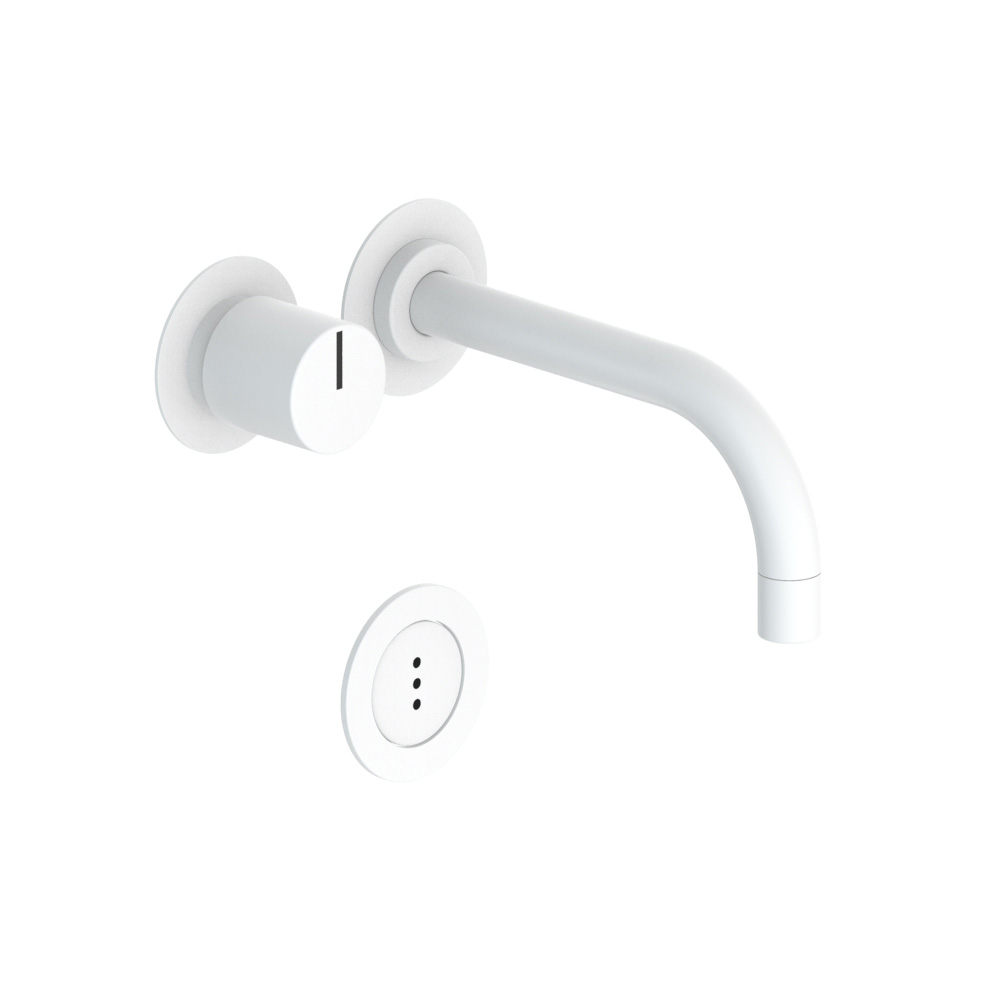 vola 4911VS berührungsloser UP-Waschtischmischer, Ausladung:160mm, mit Temperatureinstellung, Batteriebetrieb, weiß matt-4911VS-28