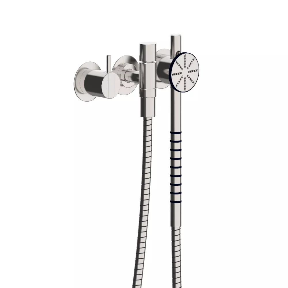 vola 2171S Unterputz-Brause-Einhebelmischer mit Rundkopf-Handbrause, Hebel:25mm, chrom-2171S-16