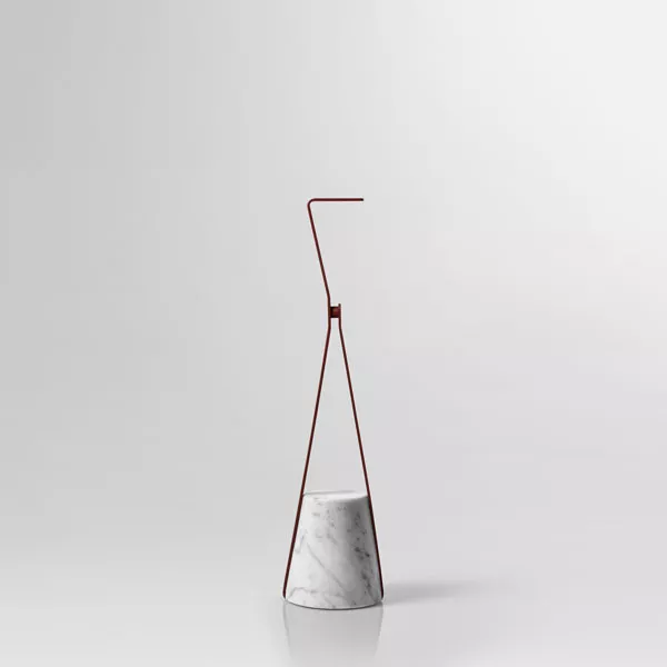 antoniolupi HALO Türstopper mit Basis aus Naturstein, 60x16cm-HALOFP-5