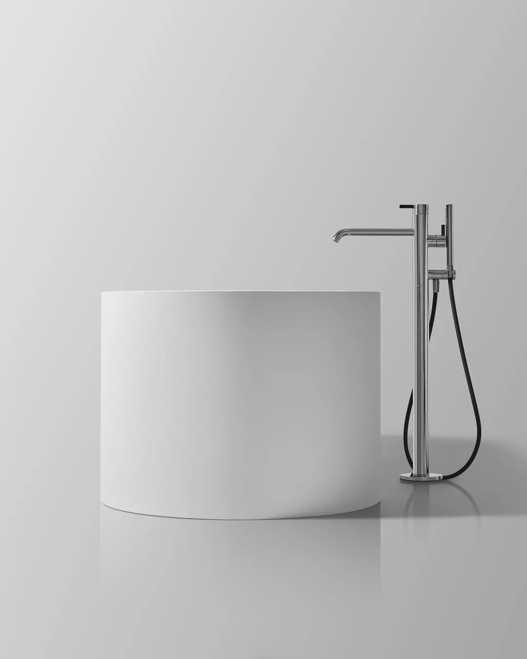 antoniolupi OASI freistehende Badewanne aus Cristalplant®, Breite: 180cm, Tiefe: 85cm, Höhe: 55cm, weiß matt-OASI40