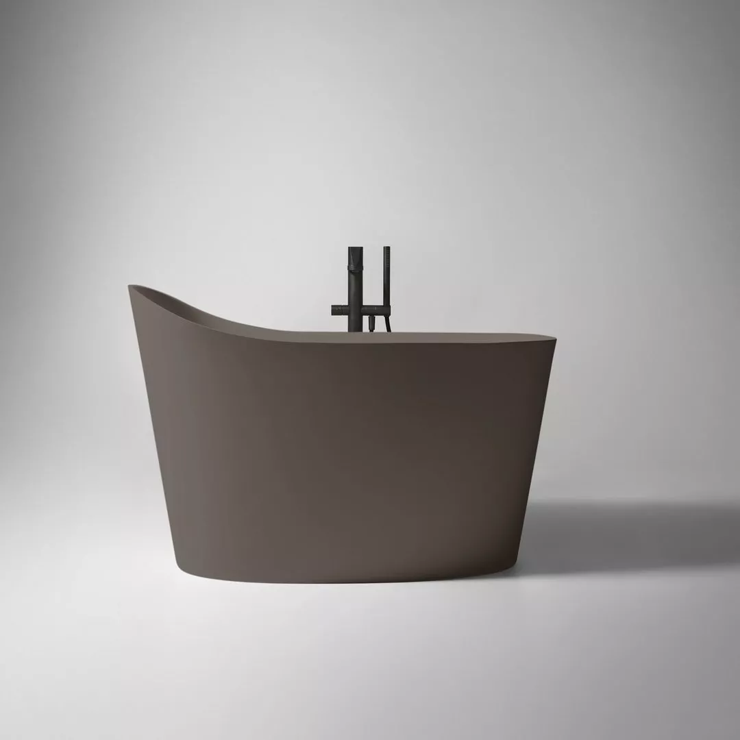 antoniolupi MASTELLO Sitzbadewanne aus Flumood®, Breite: 135cm, Tiefe: 75cm, Höhe: 87cm, innen weiß matt, außen lackiert nach antoniolupi Farbkarte-MASTELLO-5-DIV