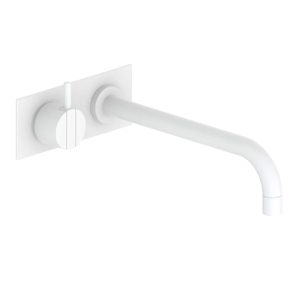 vola 122 Unterputz-Waschtisch-Einhebelmischer, Ausladung:225mm, Hebel:25mm, weiß matt-122-28