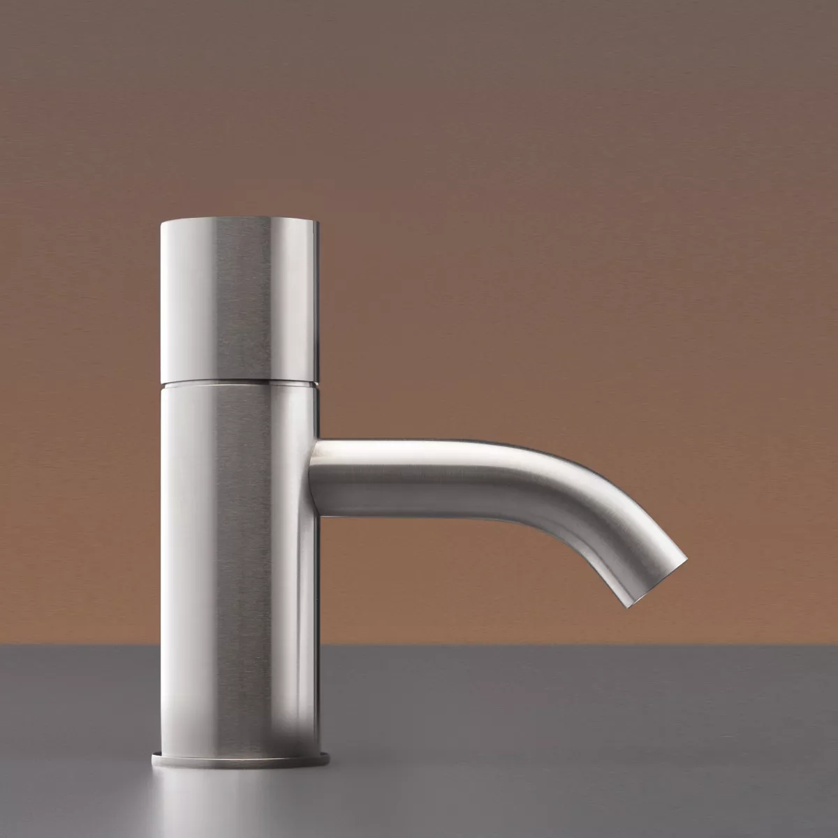 cea GIOTTO PLUS Waschtisch-Eingriffmischer, H:135mm, edelstahl satiniert-GIO61S