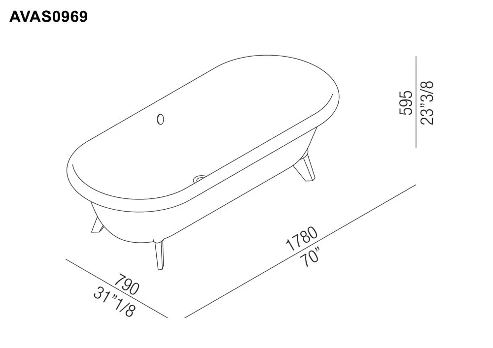 Agape OTTOCENTO freistehende Badewanne aus Cristalplant®, Breite: 178cm, Tiefe: 79cm, Höhe: 59,5cm, inklusive verchromter Ab- und Überlaufgarnitur, innen weiß matt, außen weiß matt - AVAS0969ZZS Agape OTTOCENTO freistehende Badewanne aus Cristalplant®, Breite: 178cm, Tiefe: 79cm, Höhe: 59,5cm, inklusive verchromter Ab- und Überlaufgarnitur, innen weiß matt, außen weiß matt - AVAS0969ZZS