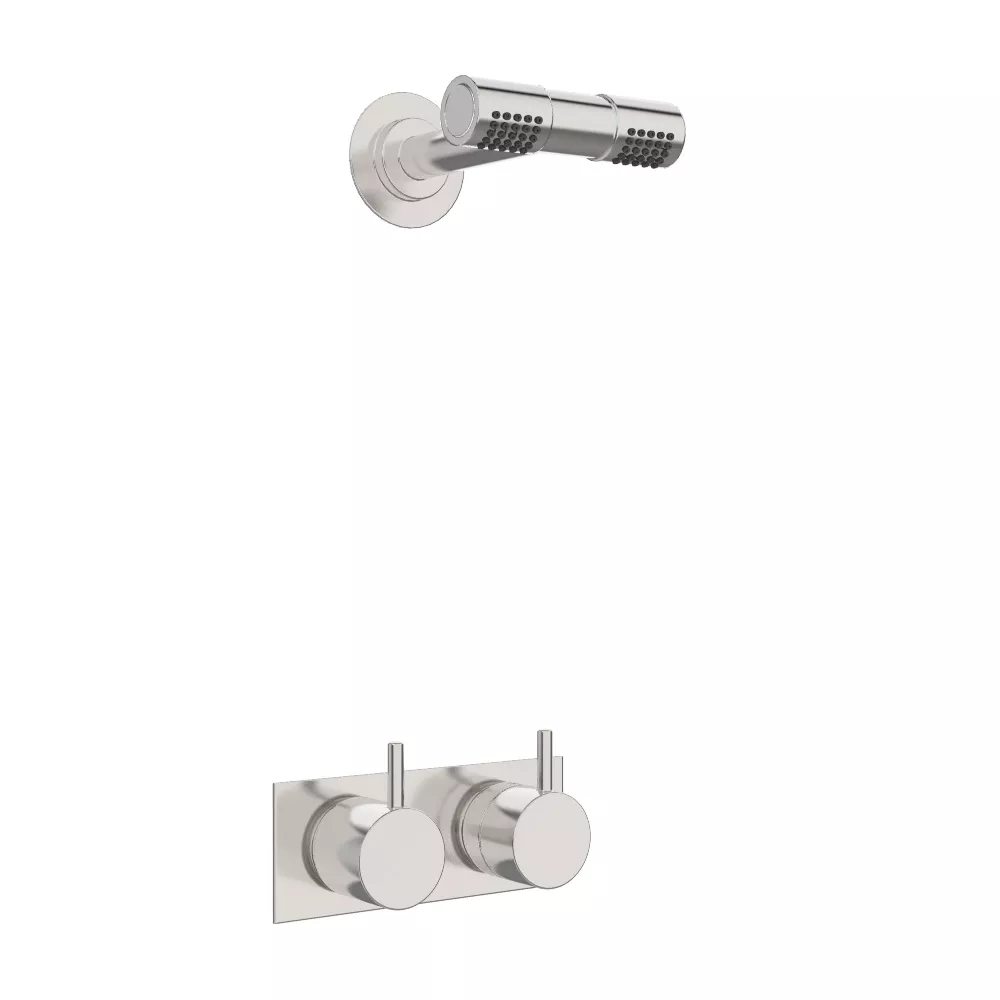 vola 5282D Unterputz-Brause-Thermostat mit Mengenregulierung, Hebel:25mm, chrom-5282D-16