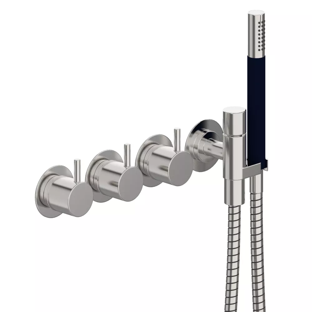 vola 871R Unterputz-Wannen-Zweigriffmischer mit 2-Wege-Umstellung, Hebel:25mm, chrom-871R-16