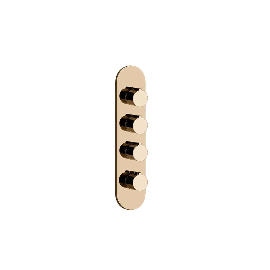 Gessi ANELLO Außenteil für Hochleistungsthermostat zur Wandmontage, 3-Wege, mit Abdeckplatte, Rückflussverhinderer und Wassermengenregulierung, warmes bronze PVD - 43066735 Gessi ANELLO Außenteil für Hochleistungsthermostat zur Wandmontage, 3-Wege, mit Abdeckplatte, Rückflussverhinderer und Wassermengenregulierung, warmes bronze PVD - 43066735