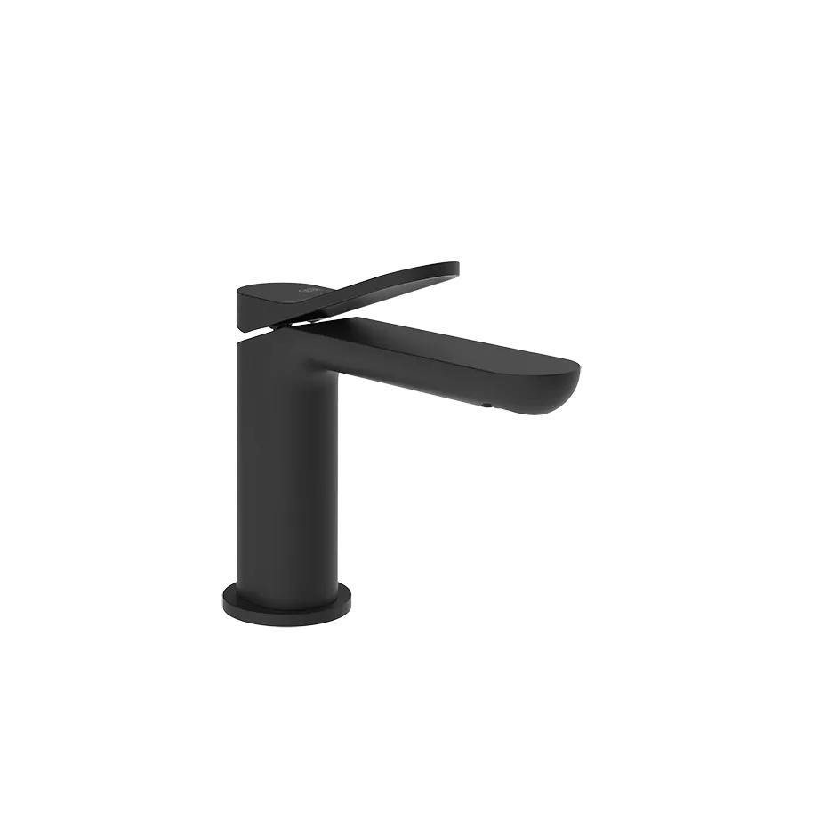 Gessi VIA MERAVIGLI Waschtisch-Einhebelmischer mit Auslauf zur Tischmontage, Ausladung: 128mm, mit Stop&Go Ablaufgarnitur, 3/8 Anschluss, schwarz matt - 56051299 Gessi VIA MERAVIGLI Waschtisch-Einhebelmischer mit Auslauf zur Tischmontage, Ausladung: 128mm, mit Stop&Go Ablaufgarnitur, 3/8 Anschluss, schwarz matt - 56051299