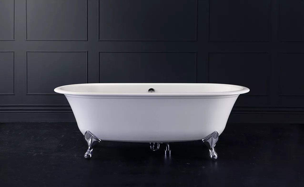 victoria + albert RADFORD freistehende Badewanne, 190,2x91x65cm, weiß glänzend - RAD-N-SW-OF+FT-RAD-SW