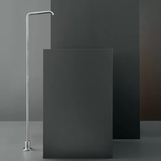 cea MIL 72 freistehender Standauslauf, H:1105mm, edelstahl satiniert-MIL72S