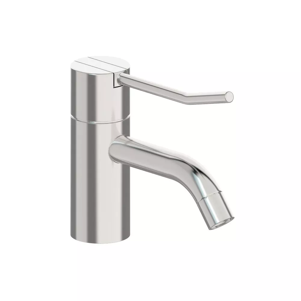 vola HV1L Waschtisch-Einhebelmischer, Höhe:120mm, Ausladung:114mm, ohne Ablaufgarnitur, Hebel:100mm, chrom-HV1L-16