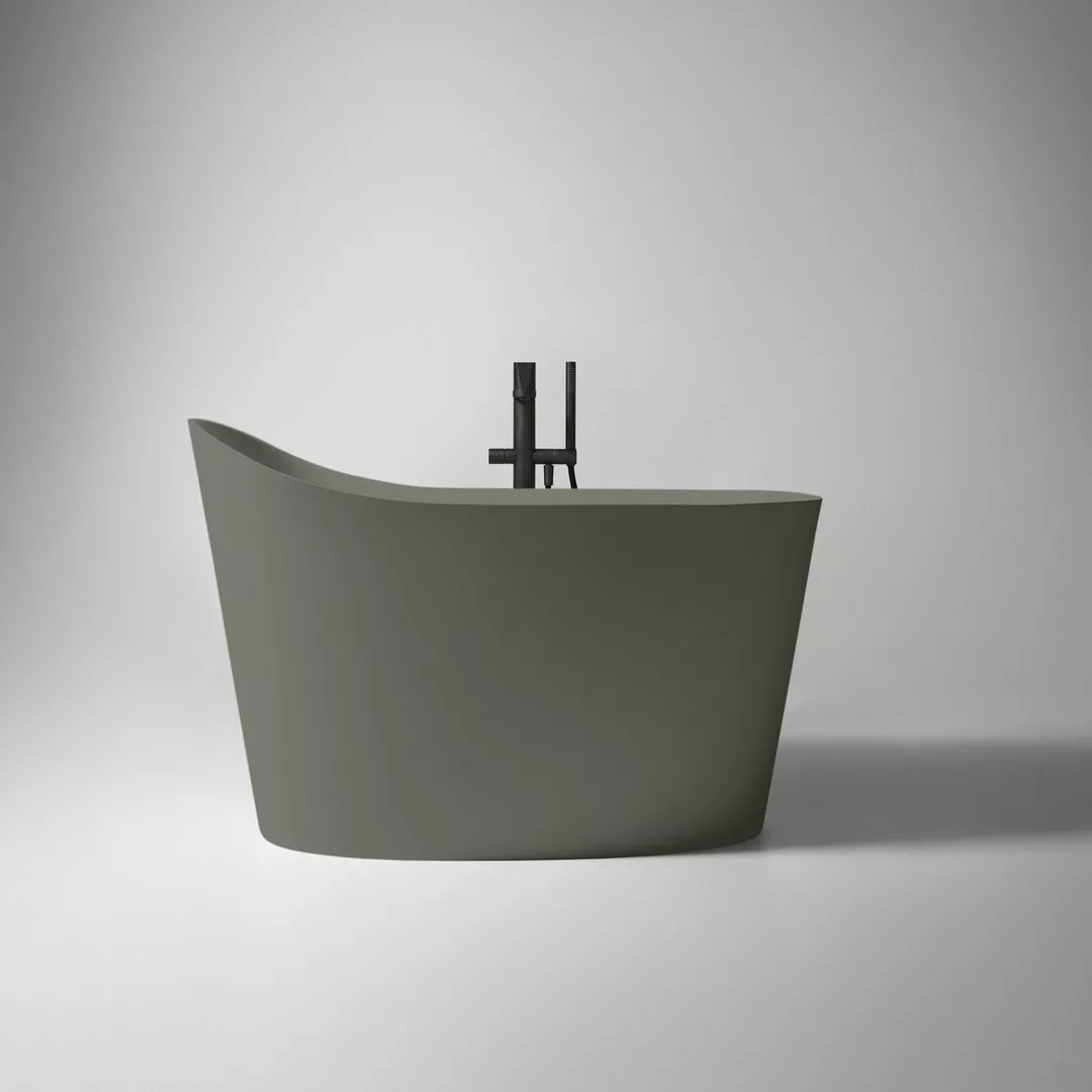 antoniolupi MASTELLO Sitzbadewanne aus Flumood®, Breite: 135cm, Tiefe: 75cm, Höhe: 87cm, innen weiß matt, außen lackiert nach antoniolupi Farbkarte-MASTELLO-5-DIV