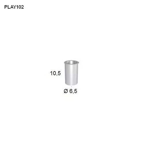 antoniolupi PLAY 102 Becher edelstahl poliert-PLAY102
