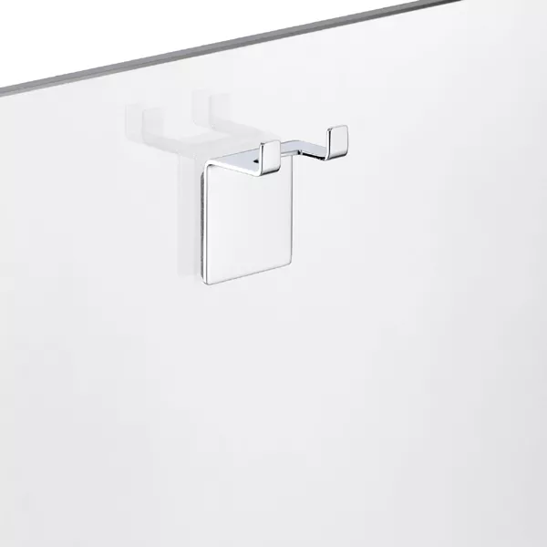 AVENARIUS Serie Universal Wandhalter mit 2 Haken, selbstklebend, chrom-9004595010