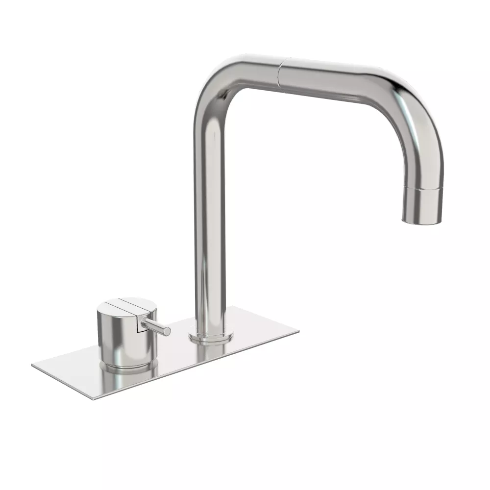 vola BK5 Wannen-Einhebelmischer für Fliesenbank, Ausladung:200mm, Hebel:25mm, chrom-BK5-16