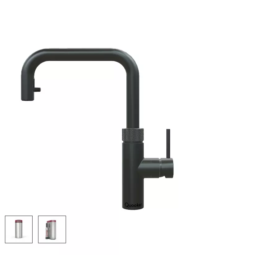 Quooker Flex Square Kalt- und Kochendwasserspender-22FXSBLKCUBE Quooker Flex Square Kalt- und Kochendwasserspender-22FXSBLKCUBE