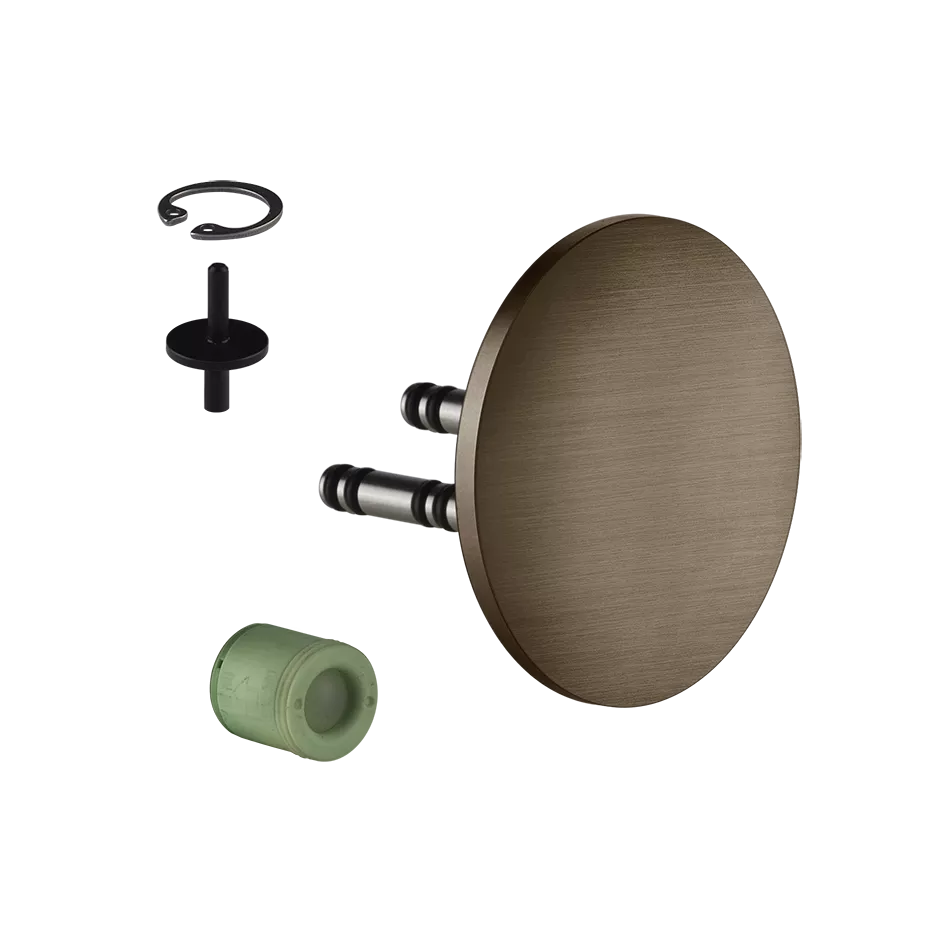 Gessi 316 Abdeckung mit Abdeckrosette für Unterputzkörper 54057 zur Wandmontage, Durchmesser: 65mm, coffee bronze gebürstet PVD - 54058761