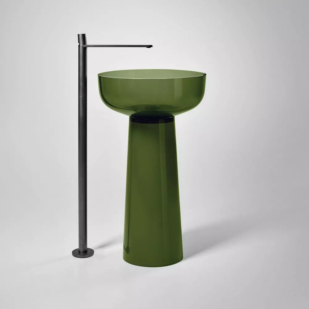 antoniolupi ALBUME Standsäule aus Cristalmood®, D:28cm, H:65,5cm, oleo-ALBUME20_OLEO