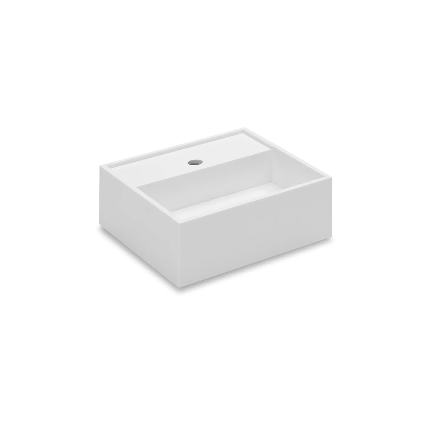 cosmic COMPACT Waschbecken, 40x40x15cm, mit 1 Hahnloch, weiß matt-WJC739L0601500