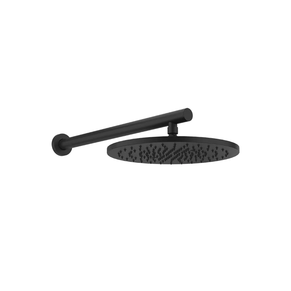 Gessi 316 schwenkbare Kopfbrause zur Wandmontage, Durchmesser: 30cm, schwarz matt - 54145299