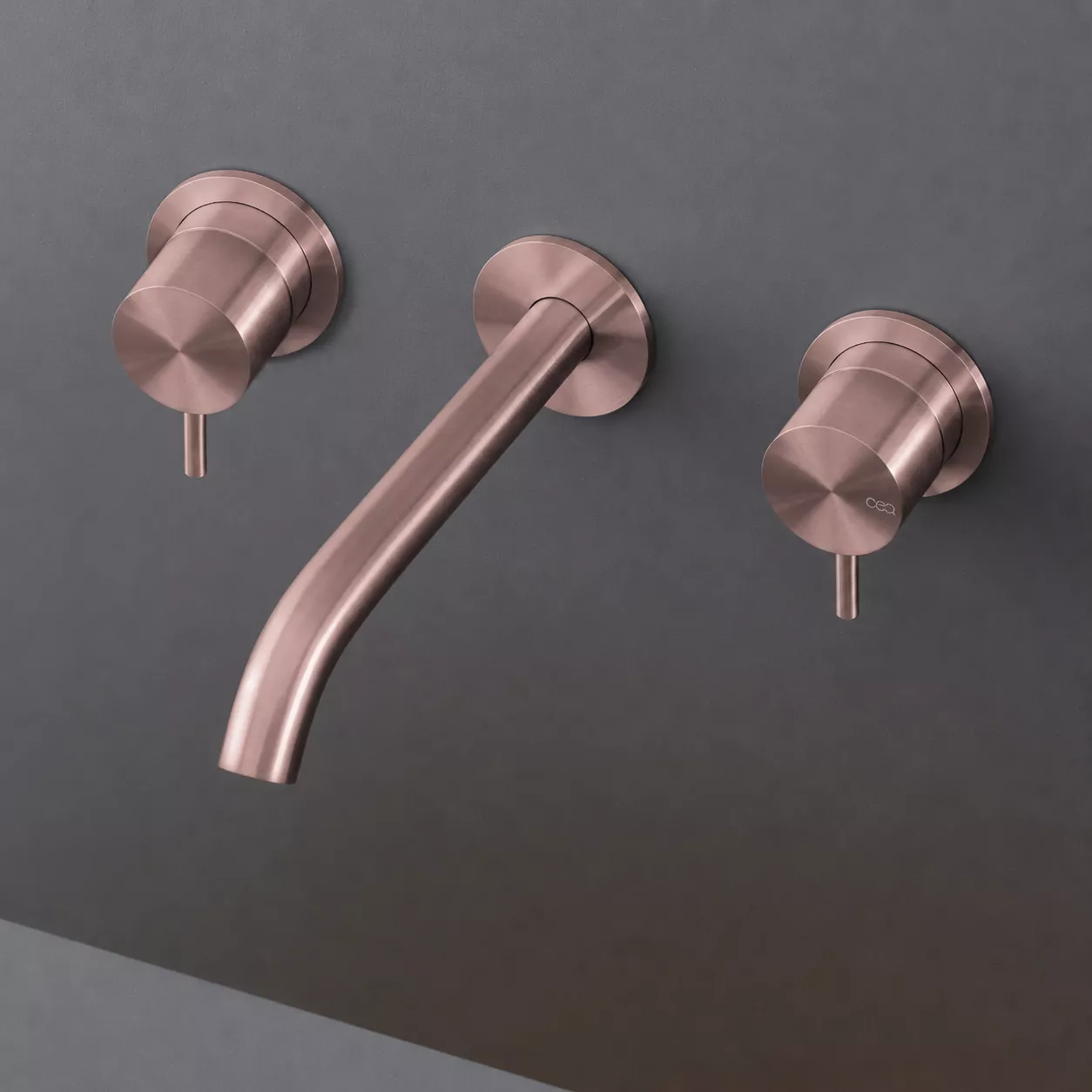 cea MIL 38 Wand-Waschtisch-Zweigriffmischer, Ausladung: 185mm, bronze satiniert - MIL38ZS cea MIL 38 Wand-Waschtisch-Zweigriffmischer, Ausladung: 185mm, bronze satiniert - MIL38ZS