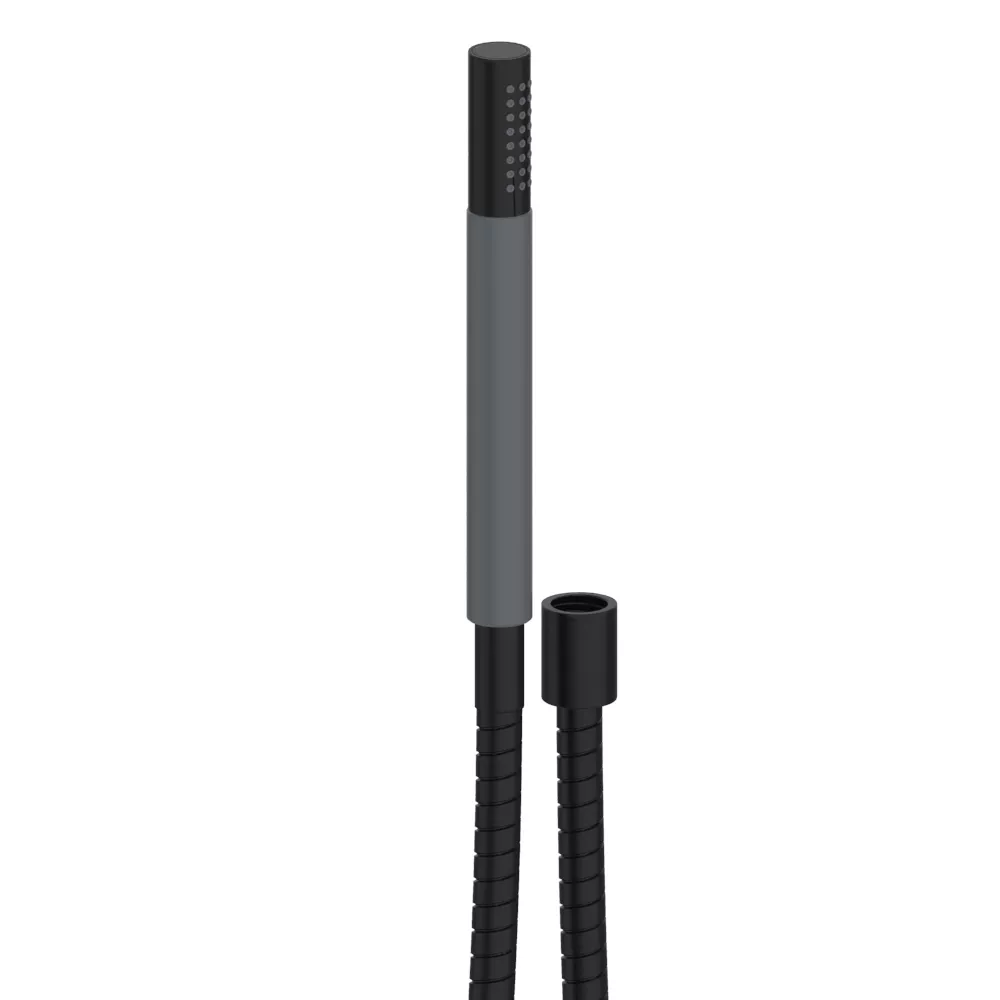 vola T2 Handbrause mit Metallschlauch, schwarz matt-T2-27 vola T2 Handbrause mit Metallschlauch, schwarz matt-T2-27