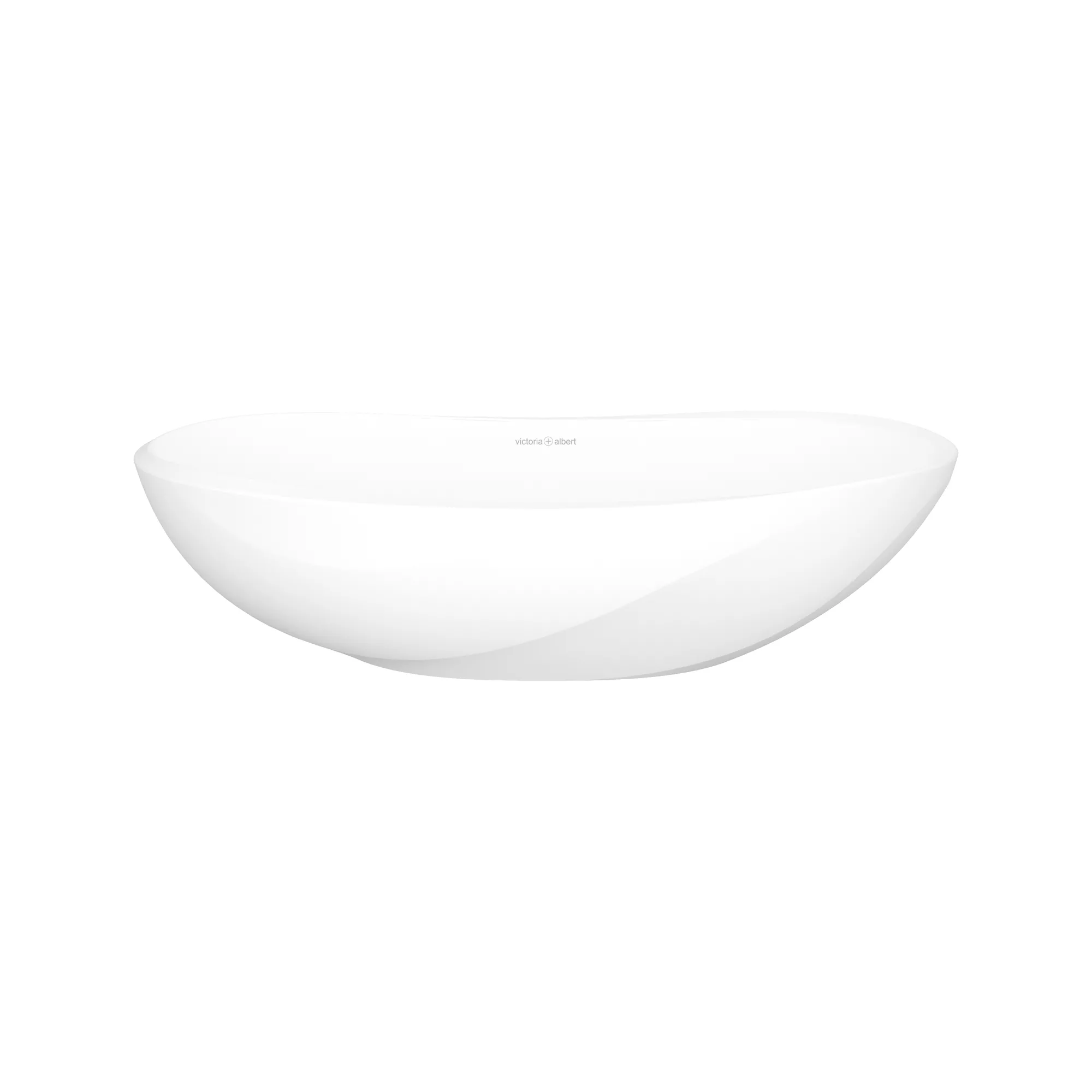 victoria + albert SEROS Aufsatzbecken mit Überlauf, 54,9x30x14cm-VB-SER55M-SM-IO