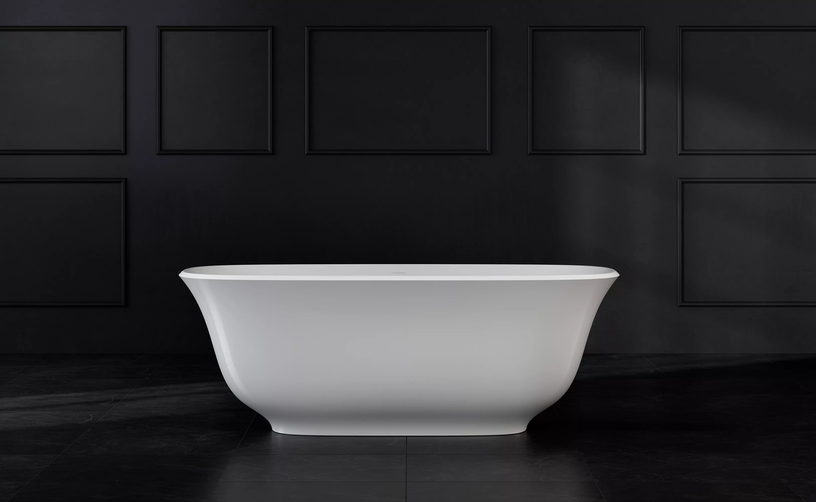 victoria + albert AMIATA freistehende Badewanne, 152x73x55cm-AMT1-N-SW-NO