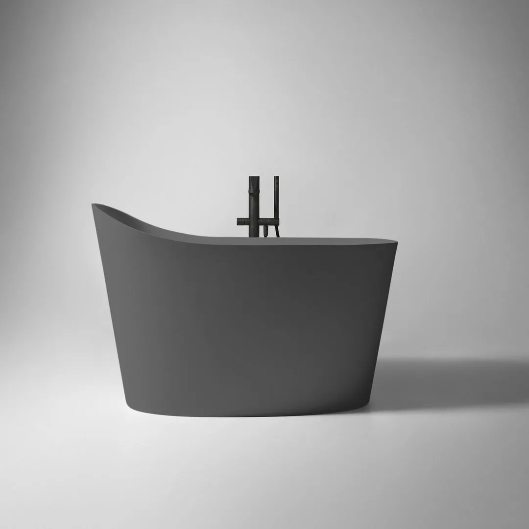 antoniolupi MASTELLO Sitzbadewanne aus Flumood®, Breite: 135cm, Tiefe: 75cm, Höhe: 87cm, innen weiß matt, außen lackiert nach antoniolupi Farbkarte-MASTELLO-5-DIV