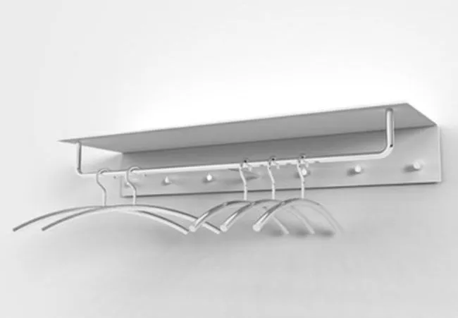 Frost Denmark UNU & BUKTO Wandgarderobe mit Stange und 6 Haken-U4017-W