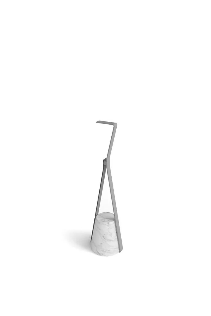 antoniolupi HALO Türstopper mit Basis aus Naturstein, 60x16cm-HALOFP-5