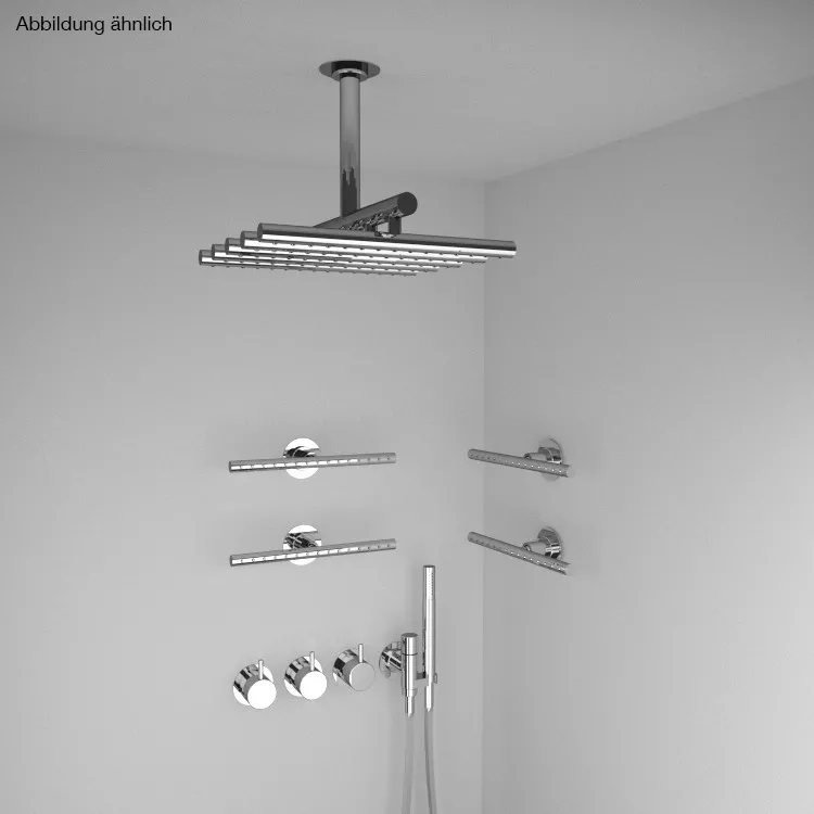 vola Combi-8 Unterputz-Brause-Thermostat mit 3-Wege-Umstellung, Hebel:25mm, chrom-Combi-8-16