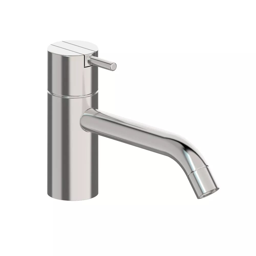 vola HV1EB/150 Niederdruck-Waschtisch-Einhebelmischer, Ausladung:150mm Höhe:120mm, ohne Ablaufgarnitur, Hebel:25mm, chrom-HV1EB/150-16