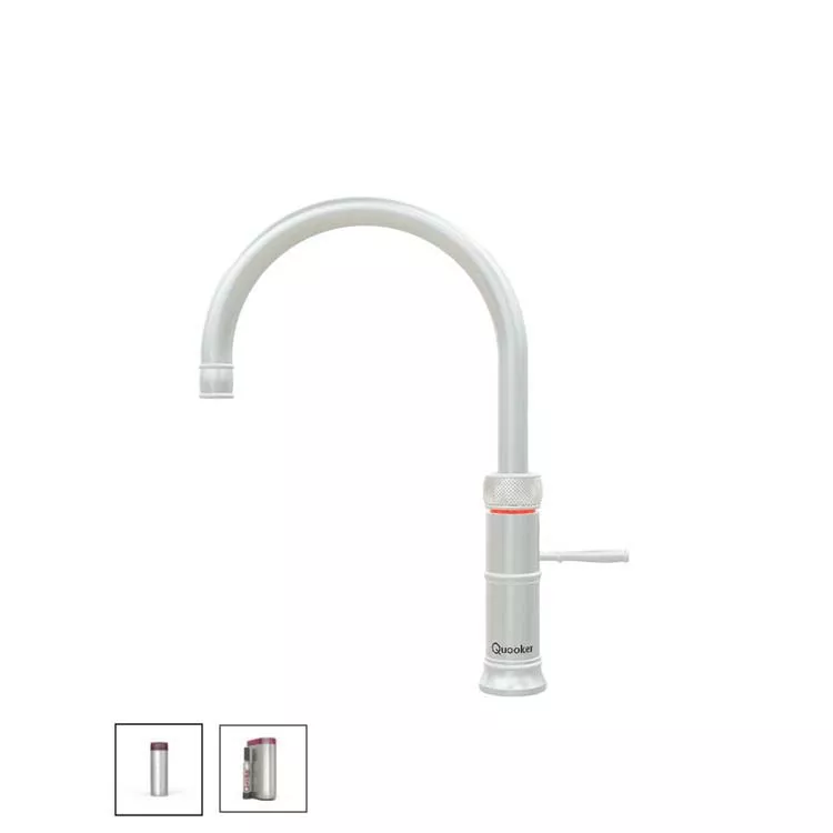 Quooker Classic Fusion Round Kalt- und Kochendwasserspender für Warmwasseranschluss-3CFRRVSCUBE