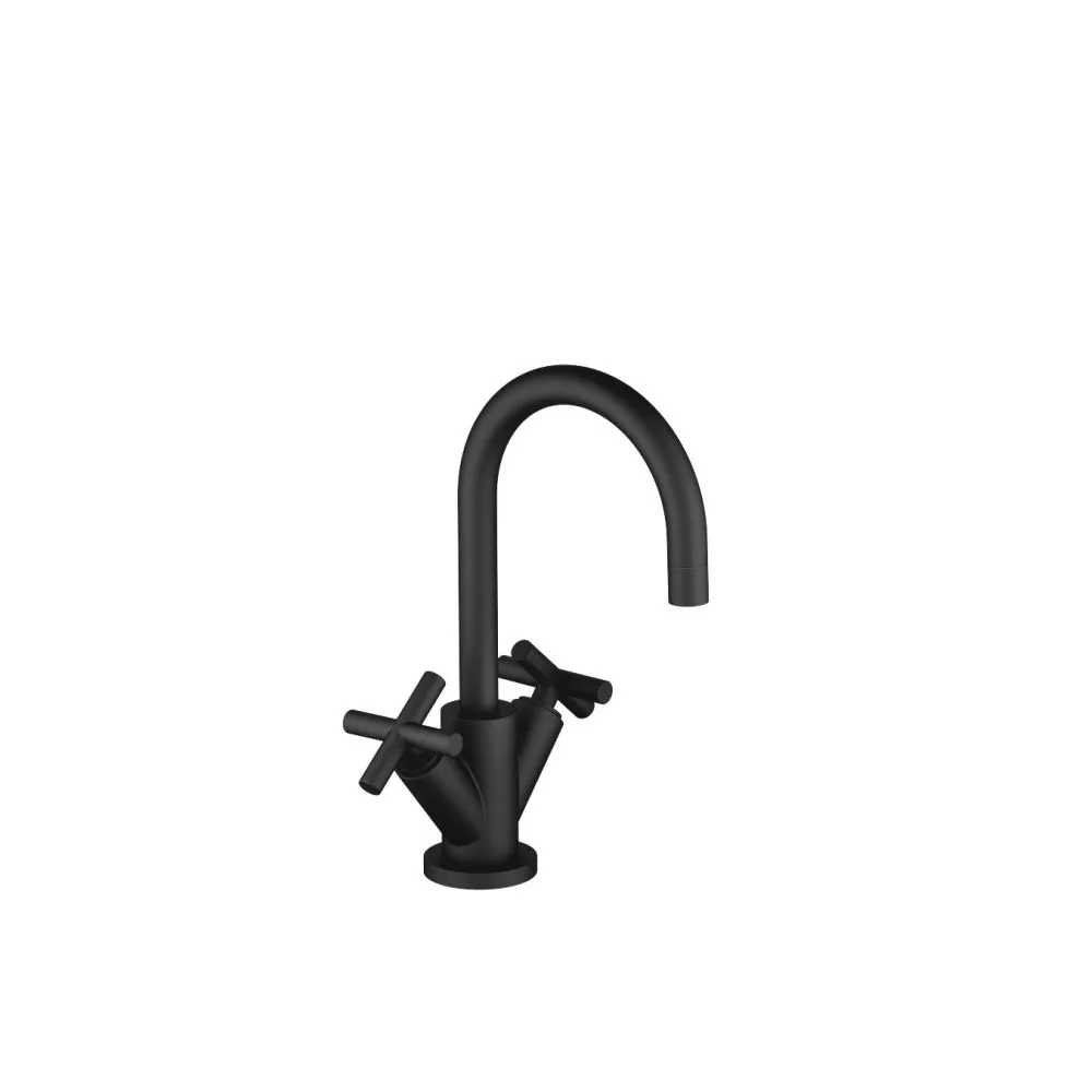 Dornbracht TARA Waschtisch-Einlochbatterie mit Ablaufgarnitur, schwarz matt-22512892-33