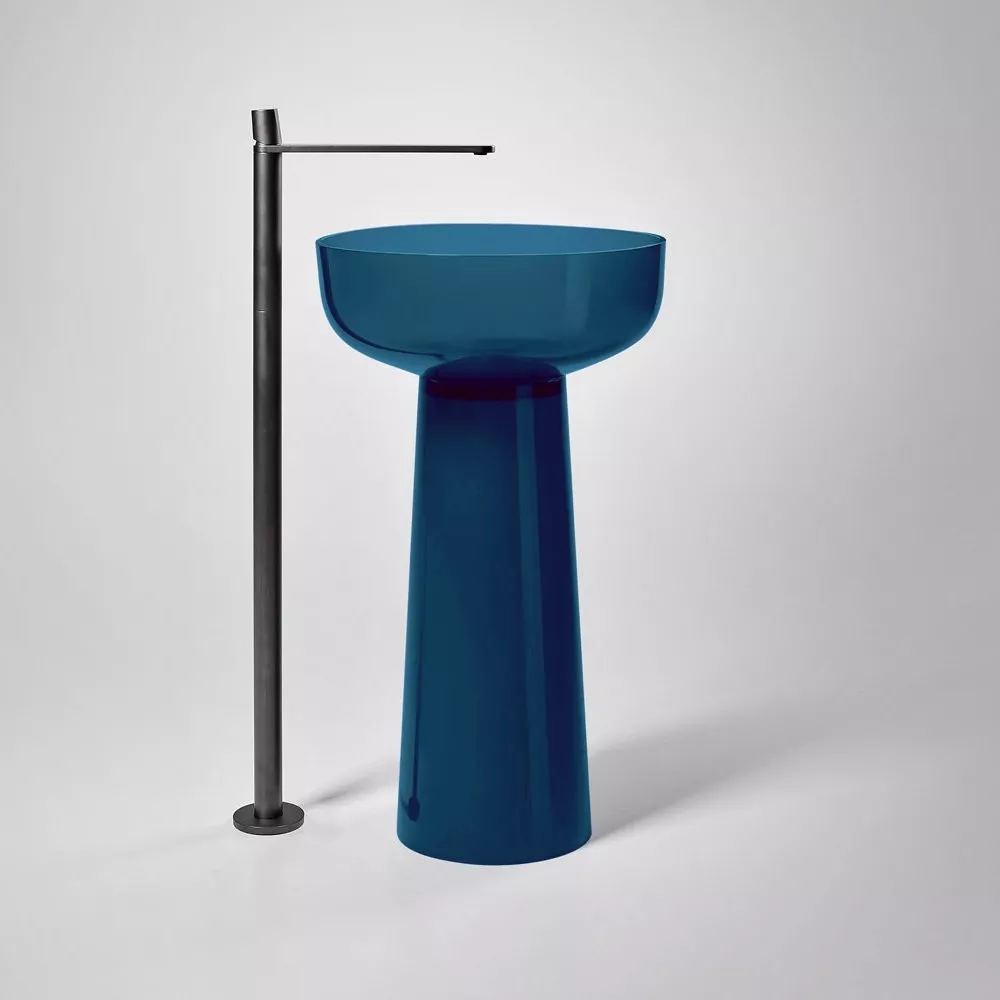 antoniolupi ALBUME Standsäule aus Cristalmood®, D:28cm, H:65,5cm, ceruleo-ALBUME20_CERULEO