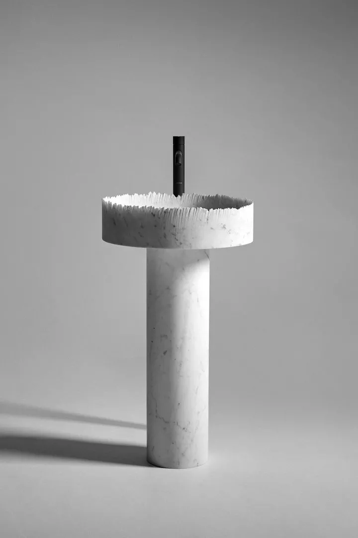 antoniolupi FLOW freistehendes Waschbecken aus Naturstein, 85x47cm, ohne Beleuchtung, bianco carrara-FLOW-BIANCOCARRARA antoniolupi FLOW freistehendes Waschbecken aus Naturstein, 85x47cm, ohne Beleuchtung, bianco carrara-FLOW-BIANCOCARRARA