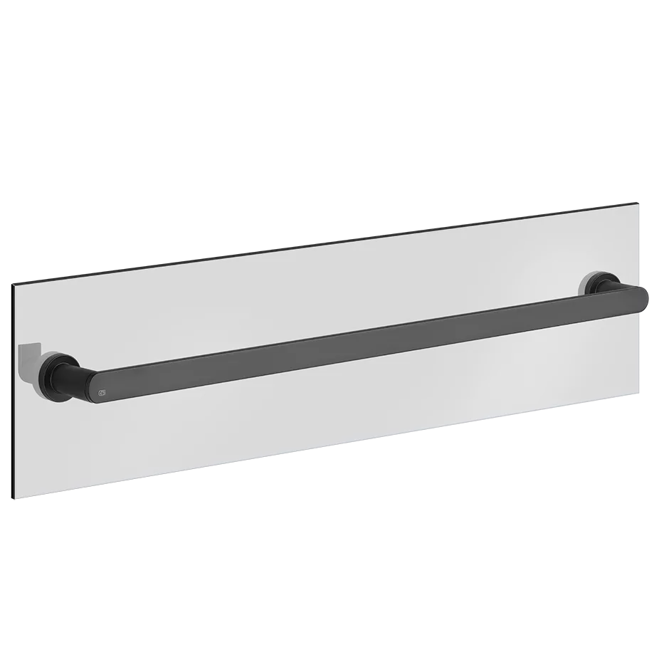 Gessi EMPORIO Badetuchhalter zur Montage an einer Glaswand mit 8-10mm Stärke, Stichmaß: 60cm, schwarz matt - 38913299 Gessi EMPORIO Badetuchhalter zur Montage an einer Glaswand mit 8-10mm Stärke, Stichmaß: 60cm, schwarz matt - 38913299