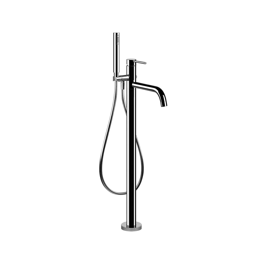Gessi VIA TORTONA Außenteil für freistehenden Wannenmischer mit Auslauf, Ausladung: 240mm, mit automatischem 2-Wege-Umsteller zum Ziehen, Schlauch 1,50m, Brausehalter und Antikalk-Handbrause, chrom - 24943031 Gessi VIA TORTONA Außenteil für freistehenden Wannenmischer mit Auslauf, Ausladung: 240mm, mit automatischem 2-Wege-Umsteller zum Ziehen, Schlauch 1,50m, Brausehalter und Antikalk-Handbrause, chrom - 24943031